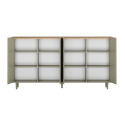 Komoda Elivo 200 cm - eukaliptus i dąb Baltic Dune