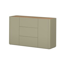 Komoda Elivo 150 cm z szufladami - eukaliptus i dąb