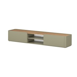 Szafka RTV Elivo 220 cm - eukaliptus i dąb Baltic Dune