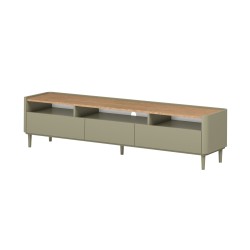 Szafka RTV Elivo 200 cm - eukaliptus / dąb Baltic Dune