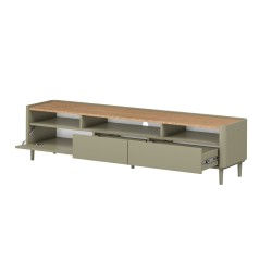 Szafka RTV Elivo 200 cm - eukaliptus / dąb Baltic Dune Szafka RTV Elivo 200 cm - eukaliptus / dąb Baltic Dune