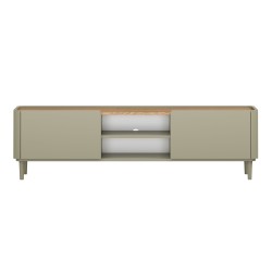 Szafka RTV Elivo 170 cm na nóżkach - eukaliptus / dąb baltic dune Szafka RTV Elivo 170 cm na nóżkach - eukaliptus / dąb baltic dune