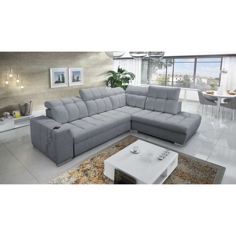 Prisma VII corner sofa with a sleeping function and USB port - designed for your comfort! Prisma VII corner sofa with a sleeping function and USB port - designed for your comfort!