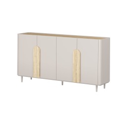 Komoda czterodrzwiowa Amilio 200 cm - kaszmir/dąb