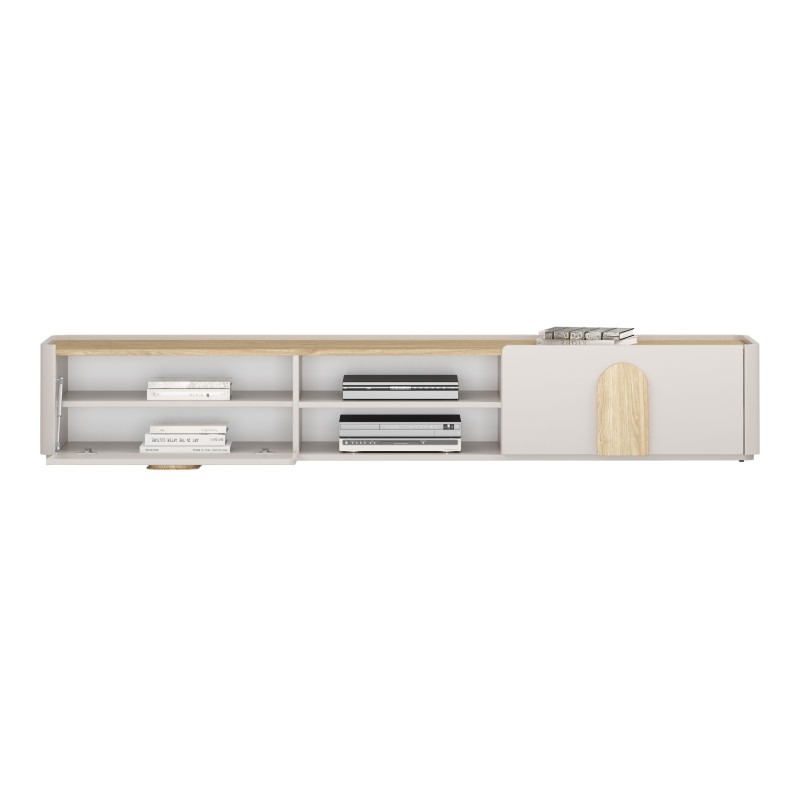 Szafka RTV Amilio 220 cm - elegancja i funkcjonalność Szafka RTV Amilio 220 cm - elegancja i funkcjonalność