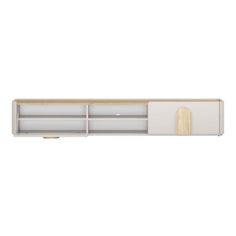 Szafka RTV Amilio 220 cm - elegancja i funkcjonalność Szafka RTV Amilio 220 cm - elegancja i funkcjonalność