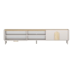 Szafka RTV Amilio 220 cm - kaszmir/dąb olejowany Szafka RTV Amilio 220 cm - kaszmir/dąb olejowany