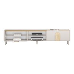 Szafka RTV Amilio 220 cm - kaszmir/dąb olejowany Szafka RTV Amilio 220 cm - kaszmir/dąb olejowany