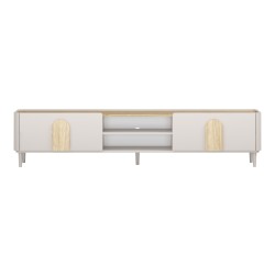 Szafka RTV Amilio 220 cm - kaszmir/dąb olejowany Szafka RTV Amilio 220 cm - kaszmir/dąb olejowany