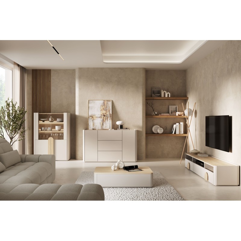 Szafka RTV Amilio 200 cm - elegancja i nowoczesność Szafka RTV Amilio 200 cm - elegancja i nowoczesność