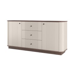 Komoda Vesper 160 cm - kaszmir / orzech, nowoczesny styl