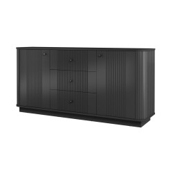 Komoda z szufladami Vesper 160 cm - czarna elegancja