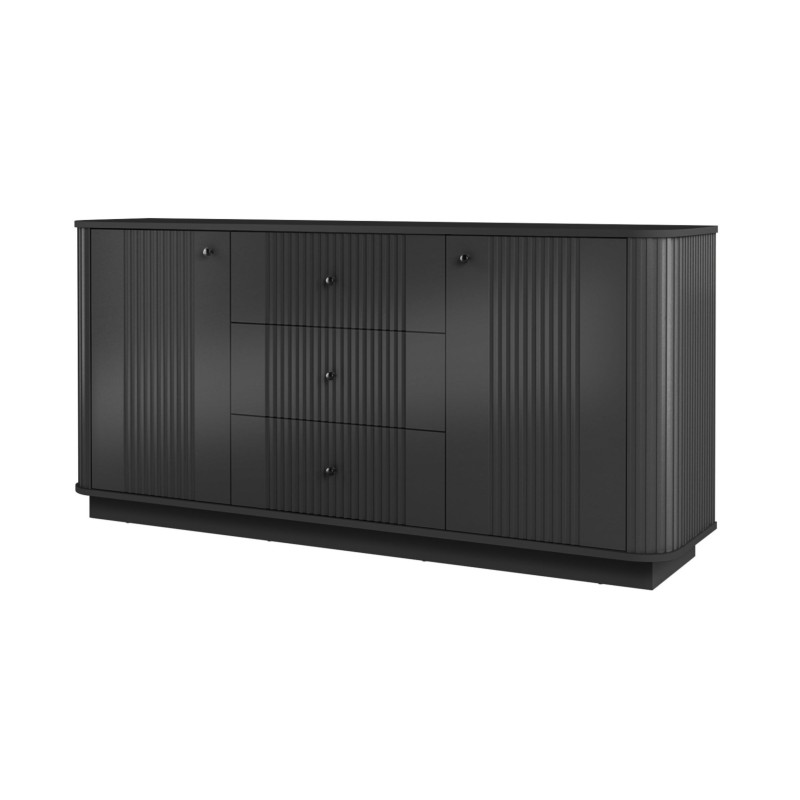 Komoda z szufladami Vesper 160 cm - czarna elegancja Komoda z szufladami Vesper 160 cm - czarna elegancja