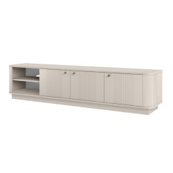 Szafka RTV Vesper 3D 187 cm - kaszmir / złote uchwyty