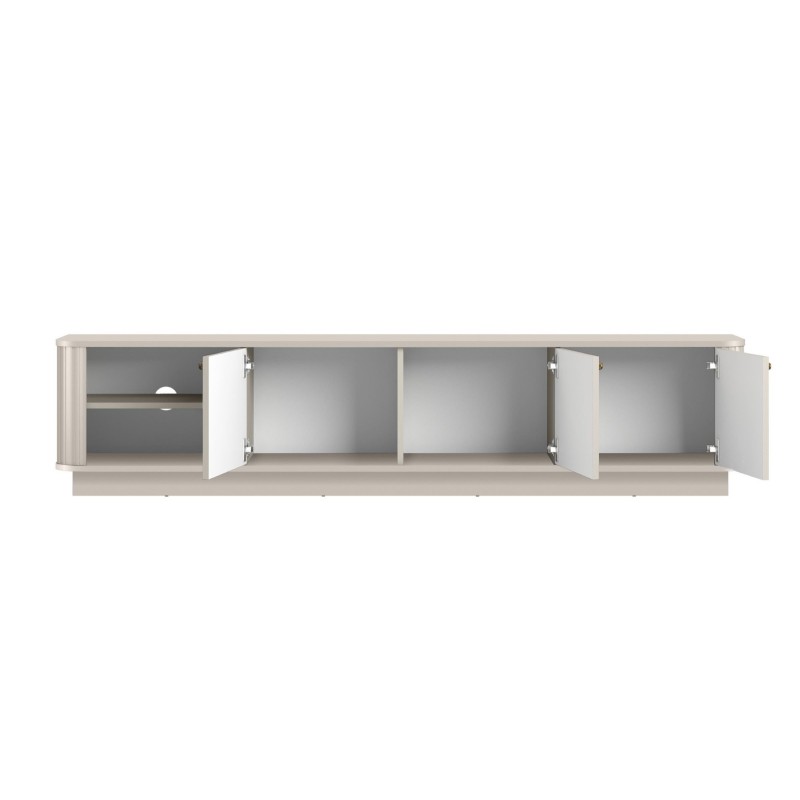Szafka RTV Vesper 3D 187 cm - kaszmir / złote uchwyty Szafka RTV Vesper 3D 187 cm - kaszmir / złote uchwyty