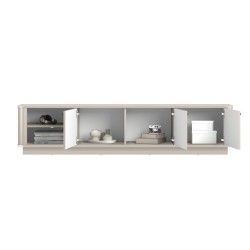 Szafka RTV Vesper 3D 187 cm - kaszmir / złote uchwyty Szafka RTV Vesper 3D 187 cm - kaszmir / złote uchwyty