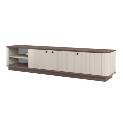 Szafka RTV Vesper 3D 187 cm - kaszmir / orzech