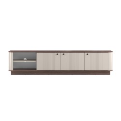 Szafka RTV Vesper 3D 187 cm - kaszmir / orzech Szafka RTV Vesper 3D 187 cm - kaszmir / orzech