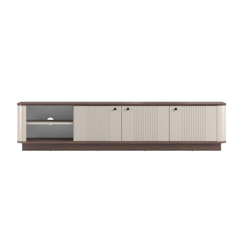 Szafka RTV Vesper 3D 187 cm - kaszmir / orzech Szafka RTV Vesper 3D 187 cm - kaszmir / orzech