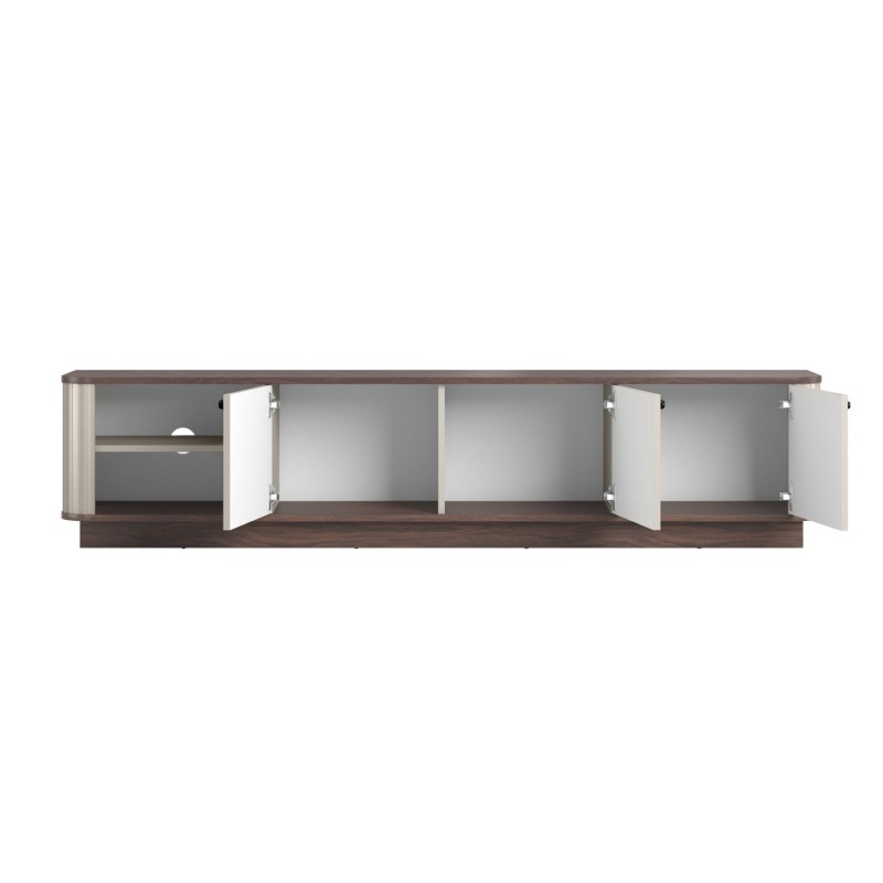 Szafka RTV Vesper 3D 187 cm - kaszmir / orzech Szafka RTV Vesper 3D 187 cm - kaszmir / orzech