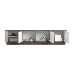 Szafka RTV Vesper 3D 187 cm - kaszmir / orzech Szafka RTV Vesper 3D 187 cm - kaszmir / orzech