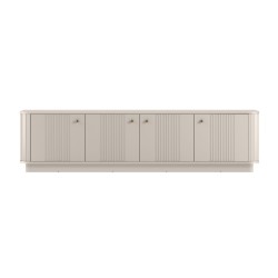 Szafka RTV Vesper 4D 187 cm - kaszmir / złote uchwyty Szafka RTV Vesper 4D 187 cm - kaszmir / złote uchwyty