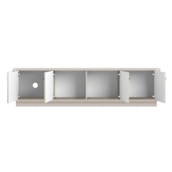 Szafka RTV Vesper 4D 187 cm - kaszmir / złote uchwyty Szafka RTV Vesper 4D 187 cm - kaszmir / złote uchwyty