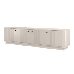 Szafka RTV Vesper 4D - kaszmir / czarne uchwyty