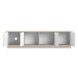 Szafka RTV Vesper 4D 187 cm - kaszmir / czarne uchwyty Szafka RTV Vesper 4D 187 cm - kaszmir / czarne uchwyty