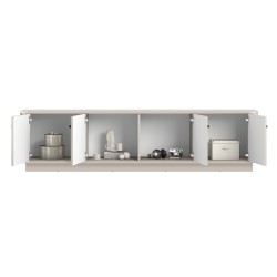 Szafka RTV Vesper 4D 187 cm - kaszmir / czarne uchwyty Szafka RTV Vesper 4D 187 cm - kaszmir / czarne uchwyty