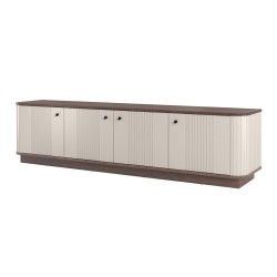 Szafka RTV Vesper 4D 187 cm - kaszmir / orzech