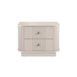 Zestaw szafek nocnych Vesper 56 cm - kaszmir / złote uchwyty Zestaw szafek nocnych Vesper 56 cm - kaszmir / złote uchwyty
