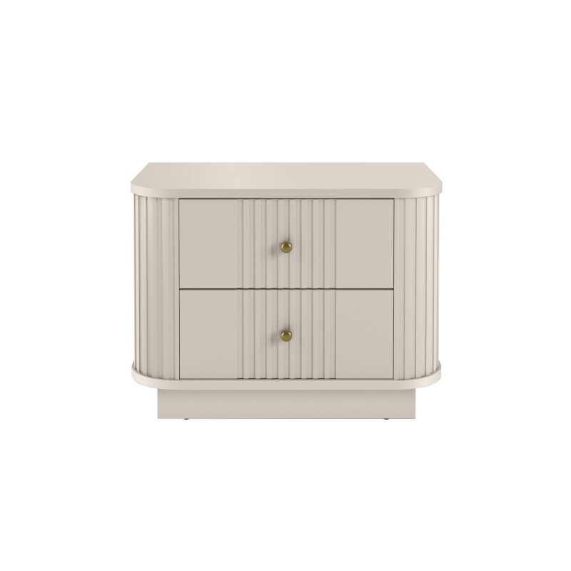 Zestaw szafek nocnych Vesper 56 cm - kaszmir / złote uchwyty Zestaw szafek nocnych Vesper 56 cm - kaszmir / złote uchwyty