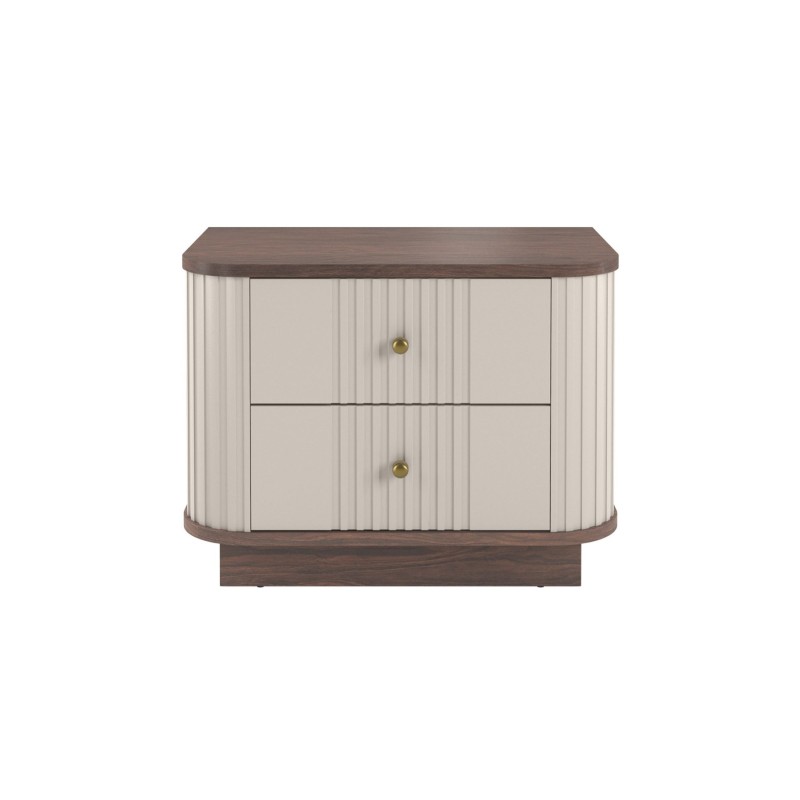 Zestaw szafek nocnych Vesper 56 cm - kaszmir i orzech Zestaw szafek nocnych Vesper 56 cm - kaszmir i orzech