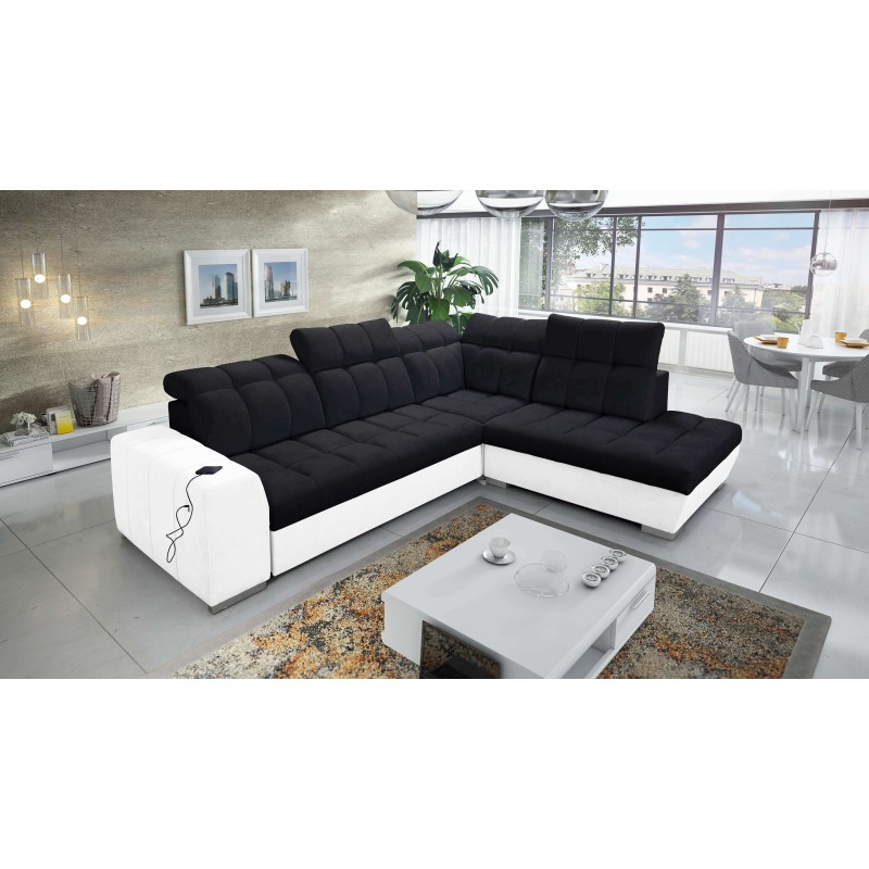 Prisma VII corner sofa with a sleeping function and USB port - designed for your comfort! Prisma VII corner sofa with a sleeping function and USB port - designed for your comfort!
