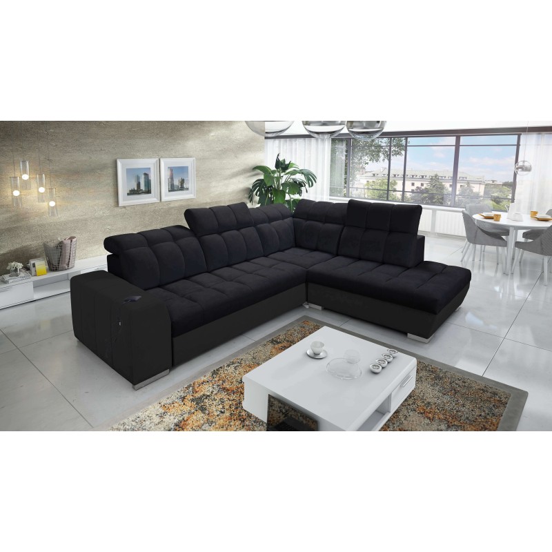 Prisma VII corner sofa with a sleeping function and USB port - designed for your comfort! Prisma VII corner sofa with a sleeping function and USB port - designed for your comfort!