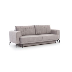 Kanapa Luzano z funkcją spania - szary welur Vogue 14