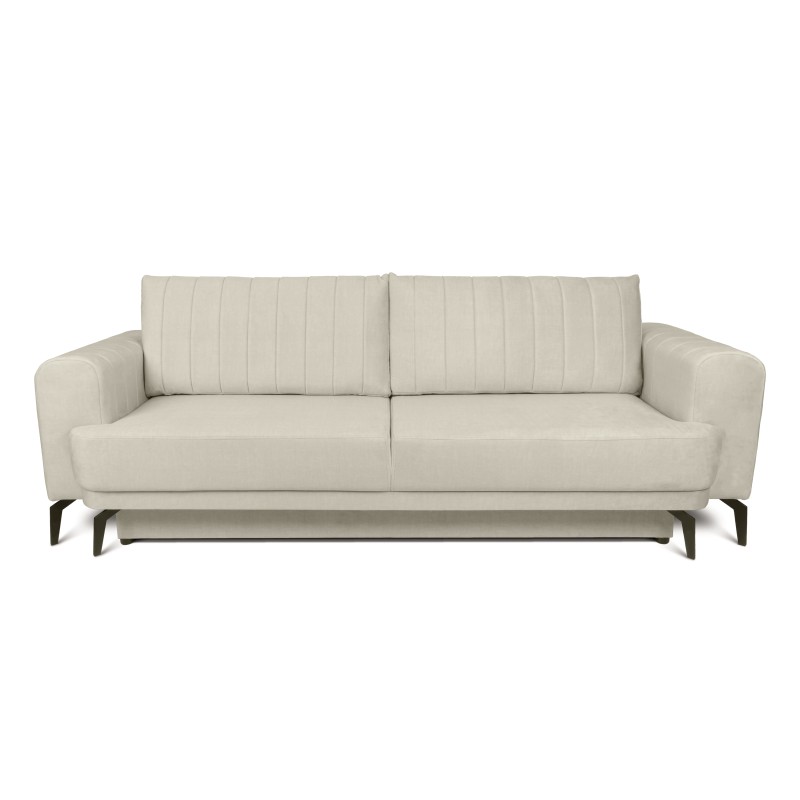 Kanapa Luzano z funkcją spania - kremowy welur Vogue 1 Vogue 1 Cream
