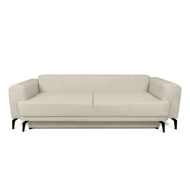 Kanapa Luzano z funkcją spania - kremowy welur Vogue 1 Vogue 1 Cream