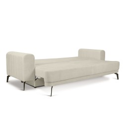 Kanapa Luzano z funkcją spania - kremowy welur Vogue 1 Vogue 1 Cream