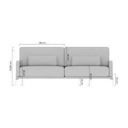 Kanapa z funkcją spania Meloria Salvador 17 Agmamito