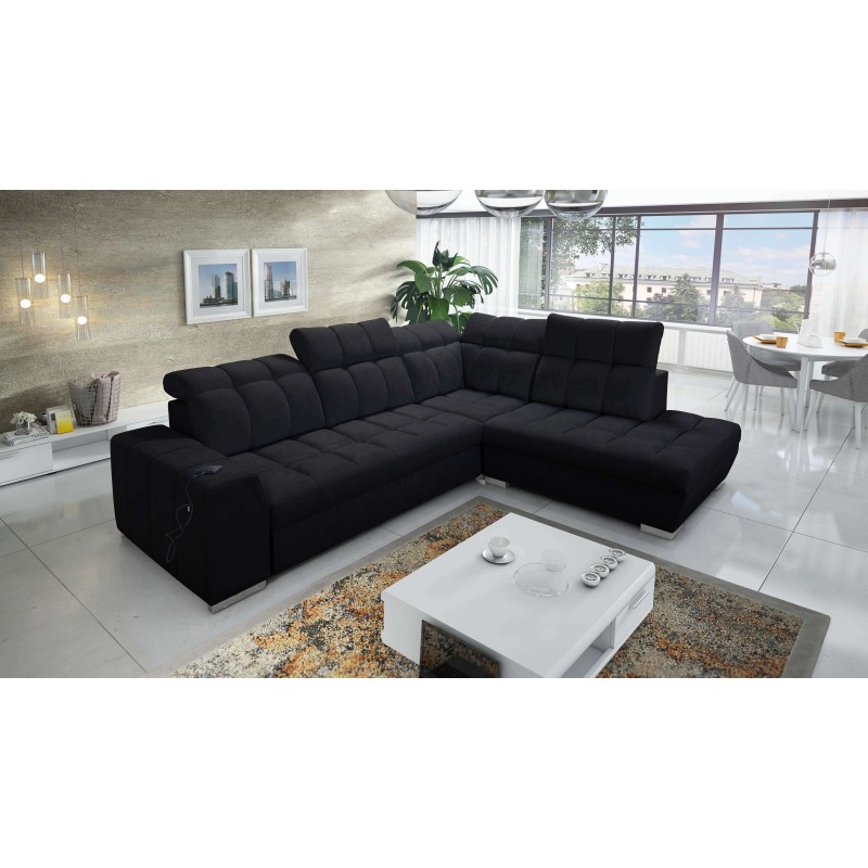 Prisma VII corner sofa with a sleeping function and USB port - designed for your comfort! Prisma VII corner sofa with a sleeping function and USB port - designed for your comfort!