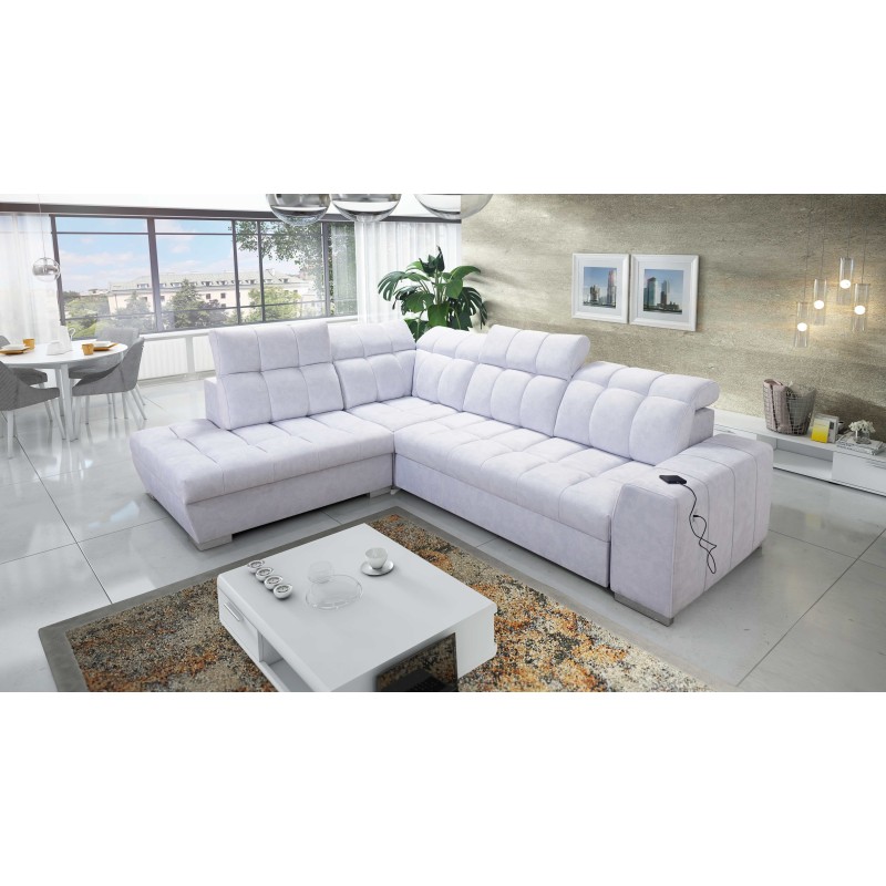 Prisma VII corner sofa with a sleeping function and USB port - designed for your comfort! Prisma VII corner sofa with a sleeping function and USB port - designed for your comfort!