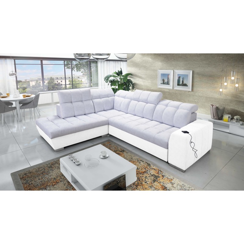 Prisma VII corner sofa with a sleeping function and USB port - designed for your comfort! Prisma VII corner sofa with a sleeping function and USB port - designed for your comfort!