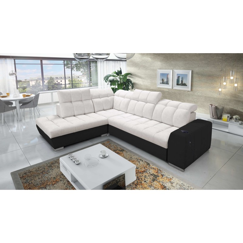 Prisma VII corner sofa with a sleeping function and USB port - designed for your comfort! Prisma VII corner sofa with a sleeping function and USB port - designed for your comfort!