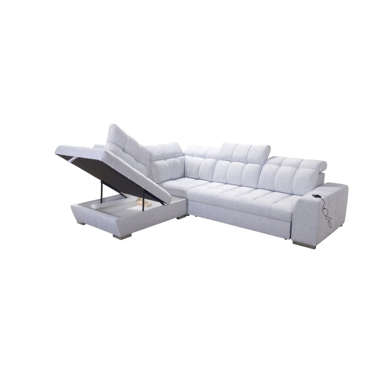 Prisma VII corner sofa with a sleeping function and USB port - designed for your comfort! Prisma VII corner sofa with a sleeping function and USB port - designed for your comfort!