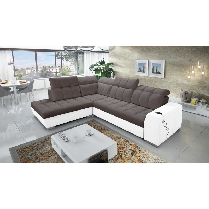 Prisma VII corner sofa with a sleeping function and USB port - designed for your comfort! Prisma VII corner sofa with a sleeping function and USB port - designed for your comfort!