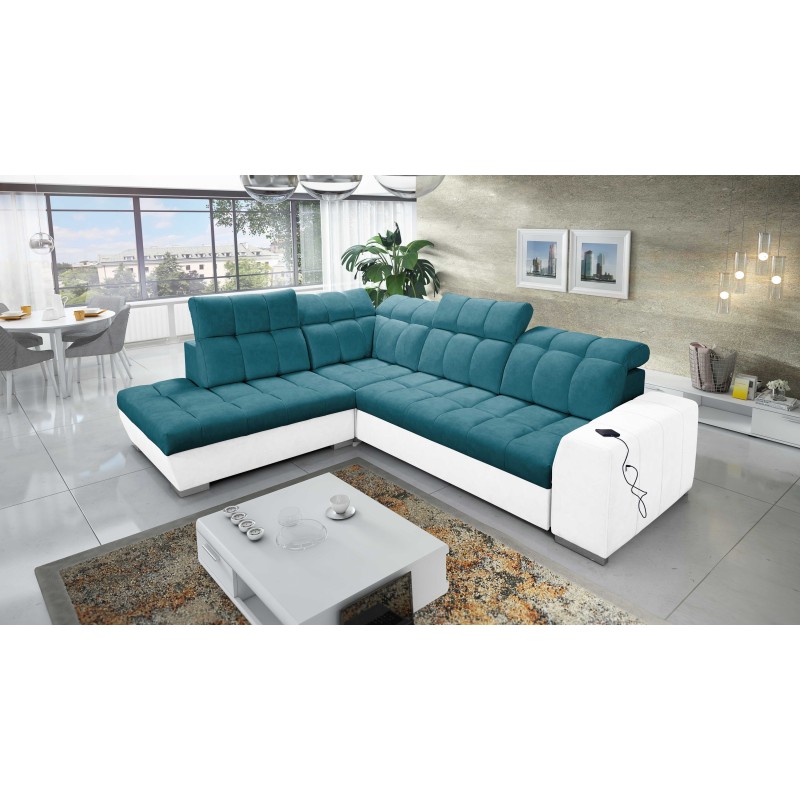 Prisma VII corner sofa with a sleeping function and USB port - designed for your comfort! Prisma VII corner sofa with a sleeping function and USB port - designed for your comfort!
