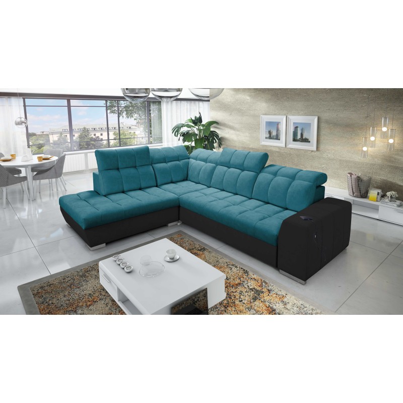 Prisma VII corner sofa with a sleeping function and USB port - designed for your comfort! Prisma VII corner sofa with a sleeping function and USB port - designed for your comfort!