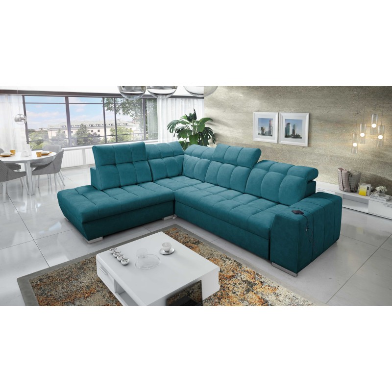 Prisma VII corner sofa with a sleeping function and USB port - designed for your comfort! Prisma VII corner sofa with a sleeping function and USB port - designed for your comfort!